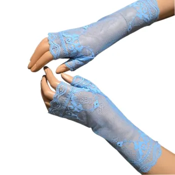 niebieskie mitenki z palcem