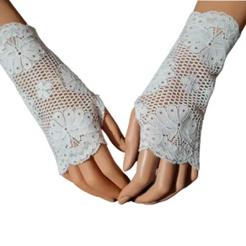 ślubne mitenki koronka