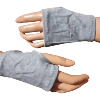 bawełniane mitenki popielate