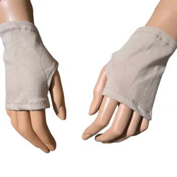 bawełniane mitenki beż