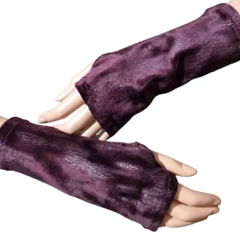 ciepłe mitenki bordowe