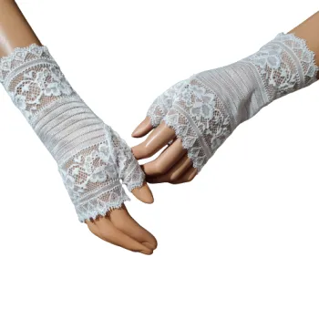 koronkowe mitenki ślubne