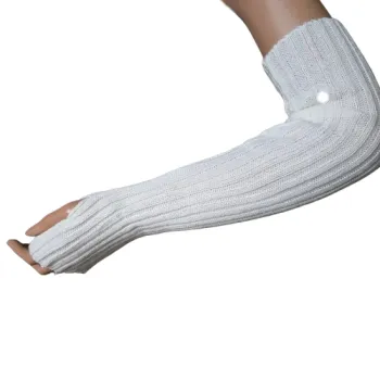 zimowe mitenki z ciepłej dzianiny