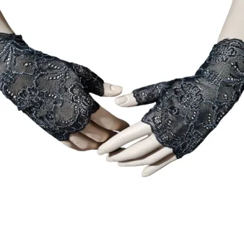 mitenki czarne z palcem