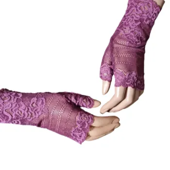 mitenki z palcem bordowe