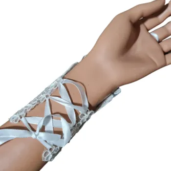 ślubne wiązne rękawki