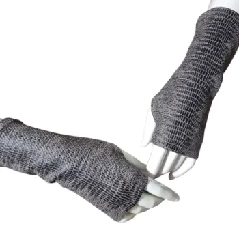 zielone mitenki na kciuk skóra