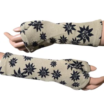 jasno brązowe mitenki zimowe