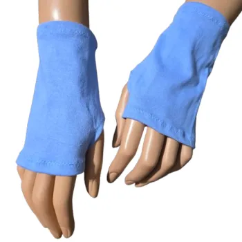 niebieskie mitenki bawełna