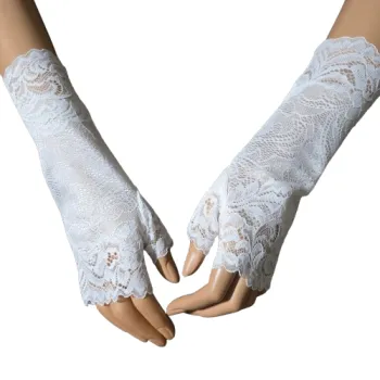 koronkowe mitenki do ślubu