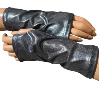 srebrne mitenki na kciuk