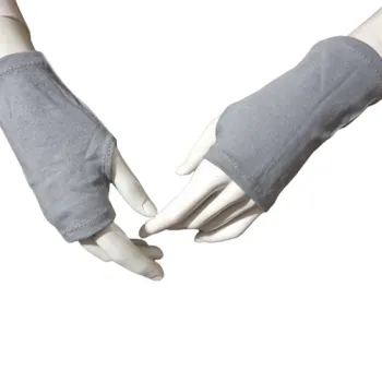 mitenki szare krótkie