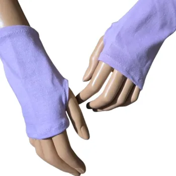 bawełniane mitenki liliowy róż