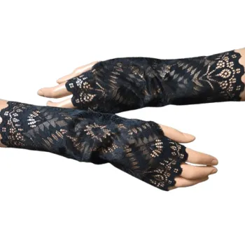 mitenki na kciuk czarne gotyckie